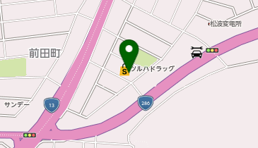 ツルハドラッグ 山形松山店の地図画像