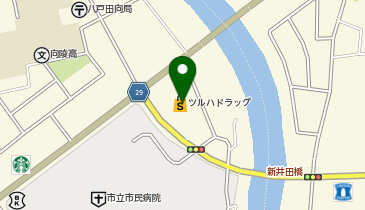 ツルハドラッグ 八戸市民病院前店の地図画像