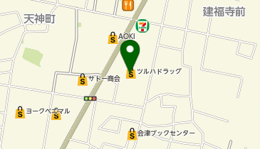 ツルハドラッグ 会津門田店の地図画像