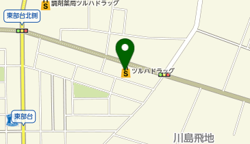 ツルハドラッグ 茂原東部台店の地図画像