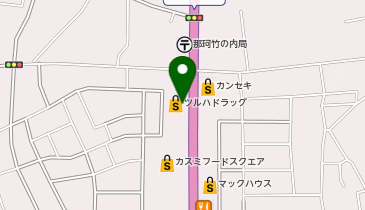 ツルハドラッグ 那珂竹ノ内店の地図画像