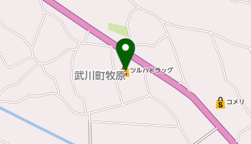 ツルハドラッグ 北杜武川店の地図画像