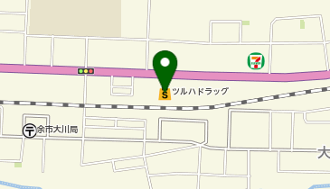 ツルハドラッグ 余市大川店の地図画像
