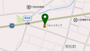 ツルハドラッグ 三笠店の地図画像