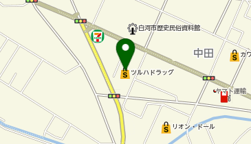 ツルハドラッグ 白河結城店の地図画像