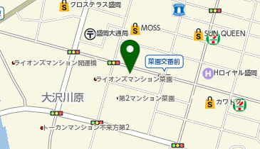 ツルハドラッグ 盛岡菜園店の地図画像
