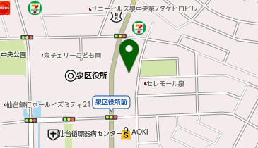 ツルハドラッグ 仙台泉中央3丁目店の地図画像