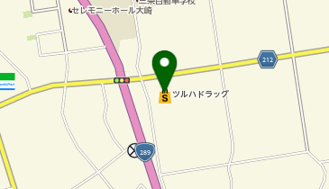 ツルハドラッグ 三条東大崎店の地図画像
