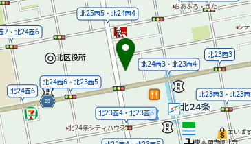 ツルハドラッグ 北24条中央店の地図画像