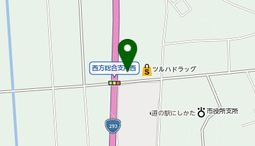ツルハドラッグ 西方店の地図画像