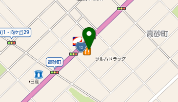 ツルハドラッグ 江別高砂店の地図画像