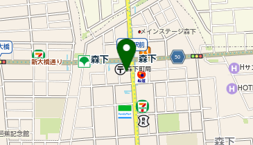 くすりの福太郎森下駅前店の地図画像
