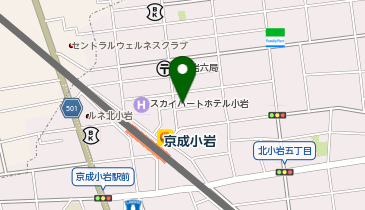 くすりの福太郎京成小岩店の地図画像