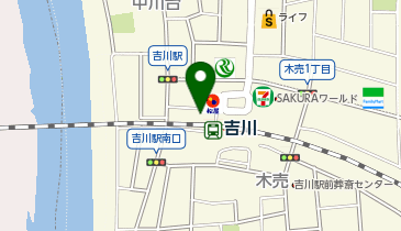 くすりの福太郎吉川駅前店の地図画像
