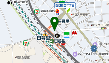 くすりの福太郎日暮里駅前店の地図画像