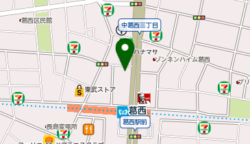 くすりの福太郎中葛西3丁目店の地図画像