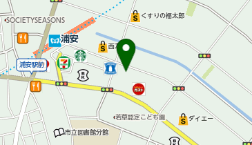 くすりの福太郎 浦安駅南口店の地図画像