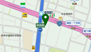 ツルハドラッグ 浅間町店の地図画像