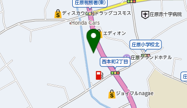 ウォンツ 庄原店の地図画像