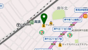 ウォンツ 庚午店の地図画像