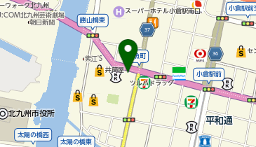 ツルハドラッグ 小倉船場店の地図画像