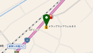 ウェルネス 郡家店の地図画像