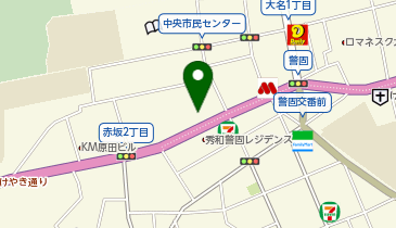 ツルハドラッグ けやき通り店の地図画像