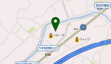 ウォンツ ハローズ宮内店の地図画像