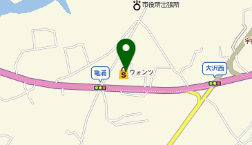 ウォンツ 宇部亀浦店の地図画像