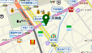 ツルハドラッグ 天神南店の地図画像