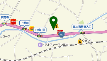 ウォンツ フレスポ三次プラザ店の地図画像