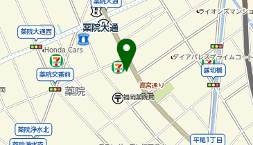 ツルハドラッグ 薬院店の地図画像