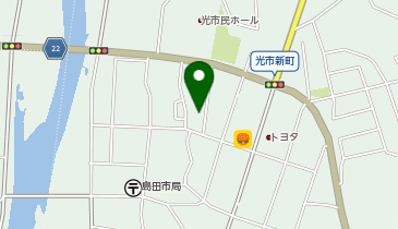 ウォンツ光島田店の地図画像