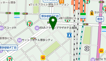 ドラッグイレブン 博多駅前店の地図画像