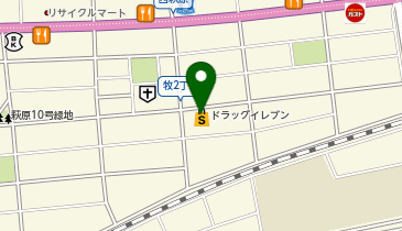 ドラッグイレブン 牧店の地図画像