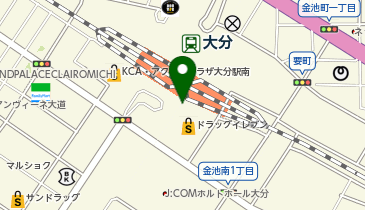 ドラッグイレブン 大分駅上野の森口店の地図画像