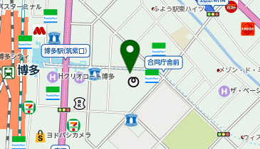 ドラッグイレブン 博多駅筑紫口店の地図画像