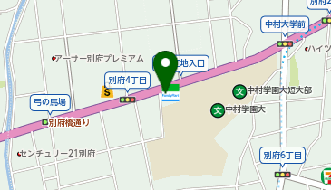 ドラッグイレブン 別府店の地図画像