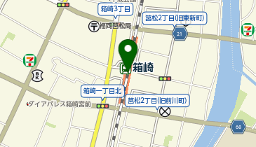 ドラッグイレブン JR箱崎駅店の地図画像