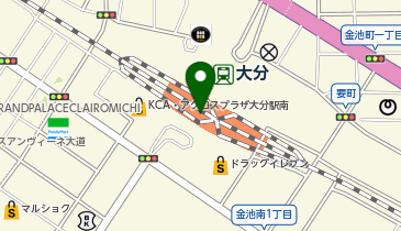 ドラッグイレブン JR大分駅店の地図画像