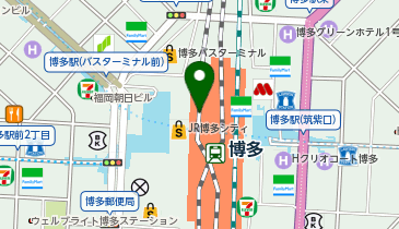 ドラッグイレブンJR博多駅店の地図画像