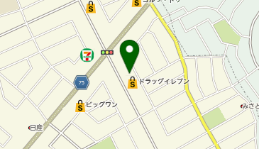 ドラッグイレブン美里店の地図画像