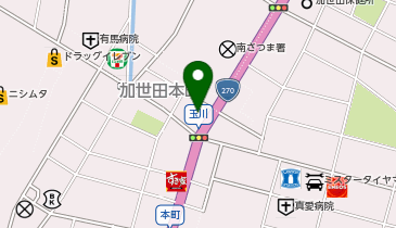 ドラッグイレブン加世田店の地図画像