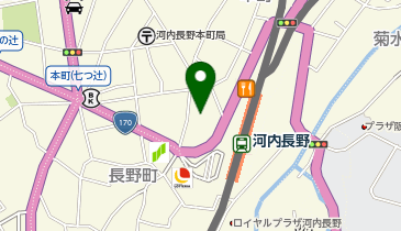 文教堂 河内長野店の地図画像