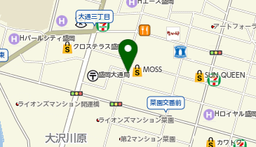 ジュンク堂書店 盛岡店(書籍)/MARUZEN 盛岡店(文具)の地図画像