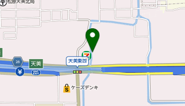 丸善 セブンパーク天美店の地図画像