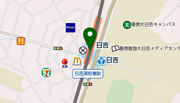丸善 東急百貨店日吉店の地図画像