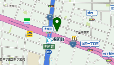 ドミノ・ピザ 浅間町駅前の地図画像