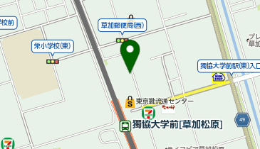 ドミノ・ピザ Domino'sPizza獨協大学前東口の地図画像