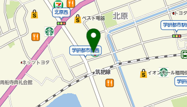 ドミノ・ピザ Domino'sPizza九大学研都市の地図画像